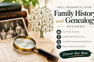 research your family history and genealogy records