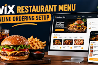 design and redesign or set up your wix restaurant menu and online ordering