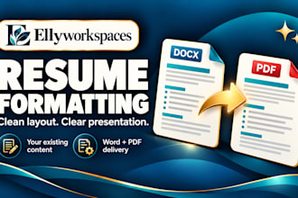 format your existing resume into a clean professional layout