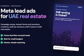 set up meta lead ads for uae real estate agents and brokerages