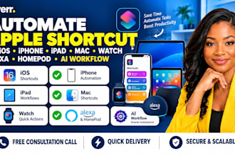 automate apple shortcut on ios iphone ipad mac watch alexa homepod ai workflow
