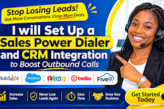 set up a sales power dialer and CRM integration to boost outbound calls