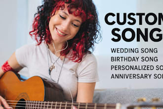 sing a personalized pop song for your wedding, birthday or anniversary