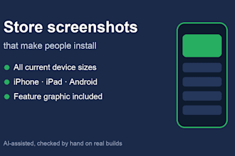 design app store and google play screenshots for your app