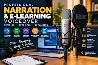 record professional narration and elearning voiceover