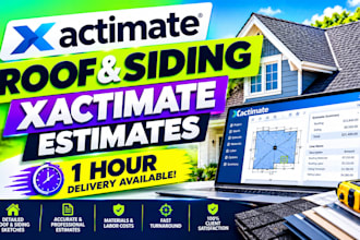 write roof and siding xactimate estimates