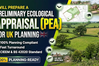 prepare a preliminary ecological appraisal pea for UK planning