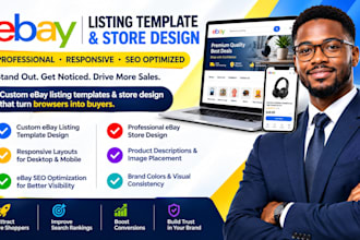 design responsive ebay listing template, ebay template, ebay seo optimized