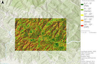create topographic contour maps and dem elevation models