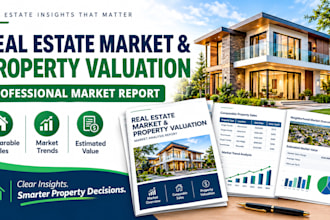 prepare a real estate market and property valuation report