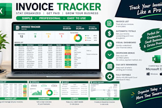 organize invoices,create ar ap tracking spreadsheets