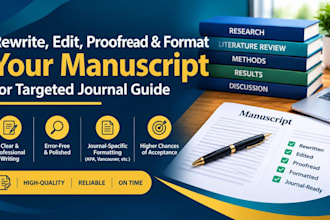 edit, proofread, and format your academic manuscript for journal submission