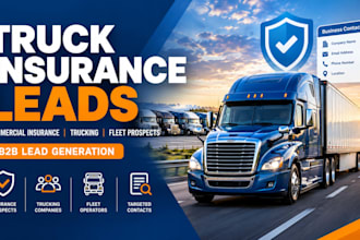 provide truck insurance leads, commercial insurance prospects and trucking leads