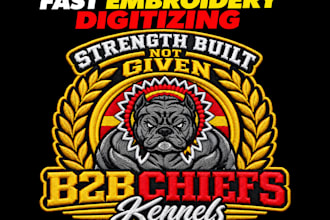 do embroidery design, digitize image for embroidery dst pes file