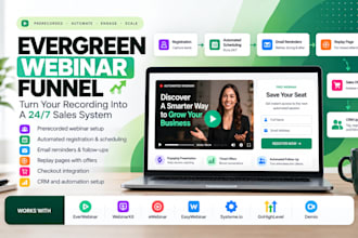 build everwebinar webinarkit evergreen pre recorded automated webinar funnel