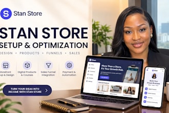 stan store setup, stan store marketing, digital product, stan store design