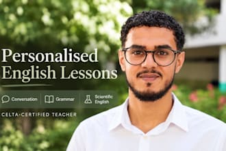 help you improve your english with personalized lessons