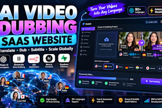 build ai video dubbing saas website, elevenlabs whisper api n8n translation app