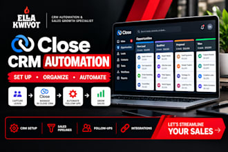 set up close CRM workflows and sales automation