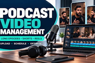manage your podcast channel and social media distribution