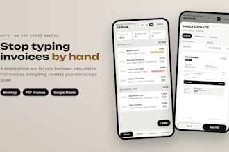 build a booking and invoice web app for your small business
