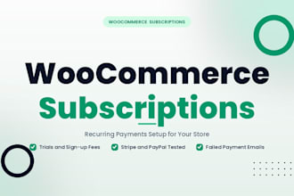 set up woocommerce subscriptions and recurring payments for your store