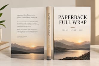 design a print ready paperback book cover for kdp