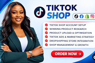 setup tik tok shop fix tiktok dropshipping tiktok shop marketing tiktok shop ads