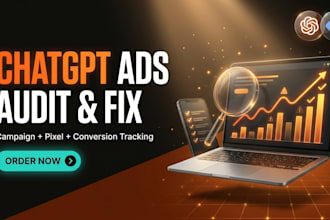 audit and fix your chatgpt ads campaign, pixel and conversion tracking