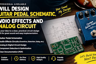 design guitar pedal schematic, audio effects and analog circuit