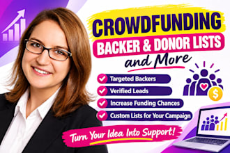 do crowdfunding project with real backers and donor list on gofundme kickstarter