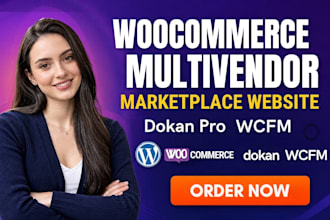 build woocommerce multivendor ecommerce marketplace website dokan pro or wcfm