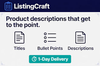 write clear product titles, bullet points, and descriptions