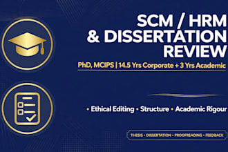 review your supply chain management thesis and dissertation