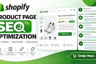 shopify product pages SEO optimize product description, tags, metadata url title