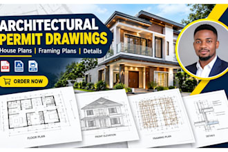 create architectural permit drawings, house plans, framing plans and details