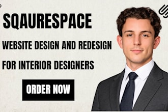design a squarespace website for interior designers