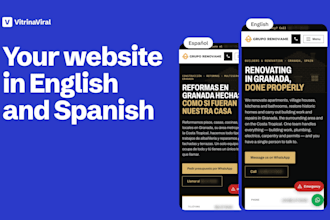 build a bilingual english and spanish website for your business