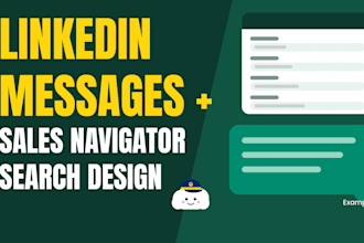 write your linkedin outreach messages and design sales navigator searches