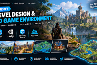 create godot level design 3d game environment unity game assets godot poly map
