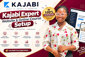 setup kajabi website kajabi online course salesfunnel kajabi automation expert