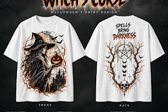 create spooky halloween tshirt designs