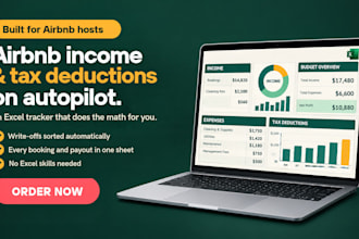 build an automated airbnb income and tax deduction tracker in excel