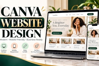 canva website canva website design canva website expert canva landing page canva