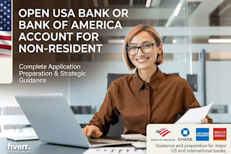 open USA bank or bank of america for non resident
