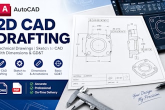 create 2d cad drawings in autocad from sketches