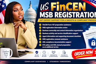 assist with US fincen msb registration and compliance