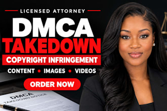 prepare dmca takedown notices for copyright infringement