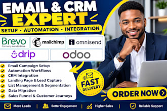 setup mail chimp drip brevo lead capture ominisend odoo zapier  integration