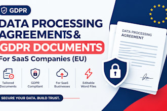 draft data processing agreements and gdpr documents for eu saas companies
